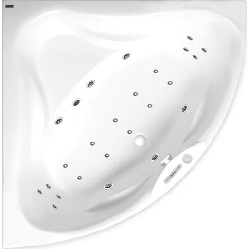 Masážna vaňa SIKO Cornelia 140x140 cm LUXUS akrylát ľavá aj pravá SIKOHMLCO140