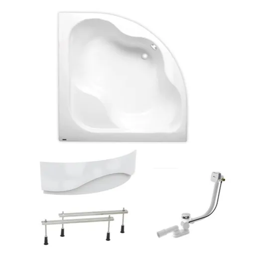 Rohová vaňa Laguna Syntia Plus 150x150 cm akrylát ľavá aj pravá SIKOSY1500APNP