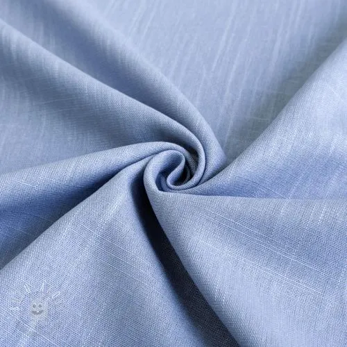 Viskóza s ľanom PREMIUM old blue