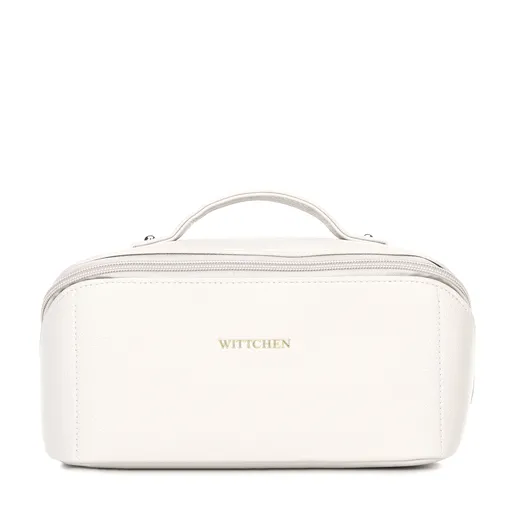 Kosmetyczka z imitacji skóry kremowa 100-4Y-920-0