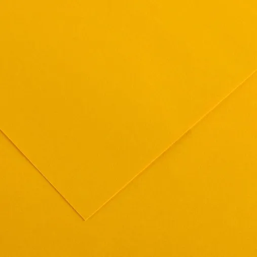 CANSON COLORLINE - Obojstranné farebné papiere 50 x 65 cm, 05 - buttercup, 10 ks