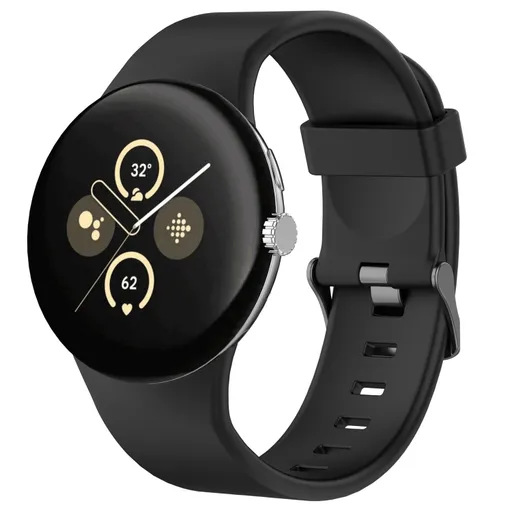 SILICONE Vymeniteľný remienok pre Google Pixel Watch 4 45mm / Pixel Watch 3 45mm čierny