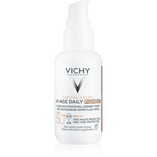 Vichy Capital Soleil Daily SPF50+ ochranný tónovaný fluid na tvár SPF 50+ odtieň Medium 40 ml