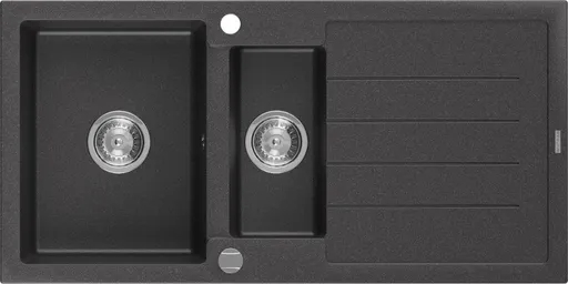 MEXEN MEXEN - Andres granitový drez 1.5 s odkvapkávačom 1000x500 mm, čierna spotty 6515101510-76