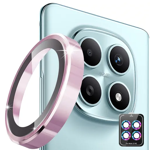 ENKAY ALU Sklo pre fotoaparát Xiaomi Redmi Note 15 PINK