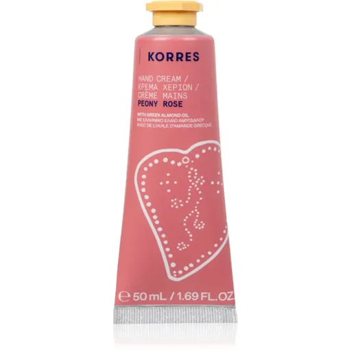 Korres Peony Rose hydratačný krém na ruky s mandľovým olejom 50 ml