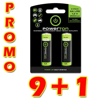 Powerton ENERGY RECHARGE Nabíjací Ni-MH batéria AA, 10x2-pack