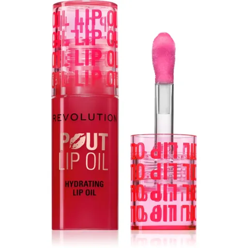 Makeup Revolution Pout Lip olej na pery s hydratačným účinkom odtieň Cherry Red 3 ml
