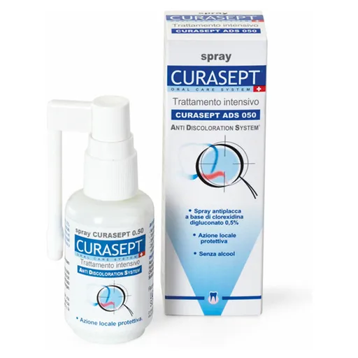 CURASEPT ADS 050 Ústny sprej 0,5%CHX 30 ml