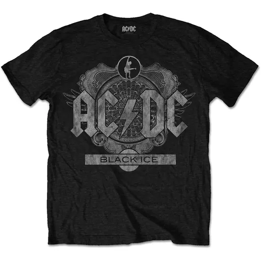 AC/DC tričko Black Ice Čierna S