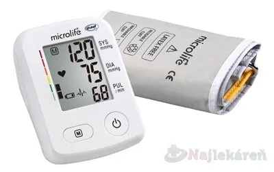 MICROLIFE TLAKOMER DIG. BP A2 CLASSIC ACCURATE automatický na rameno s adaptérom 1 set