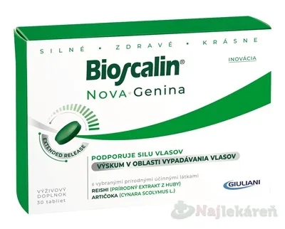 BIOSCALIN kapluse proti vypadávaniu vlasov 30 ks