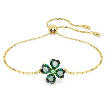 Swarovski Slušivý pozlátený náramok Štvorlístok Idyllia 5666585