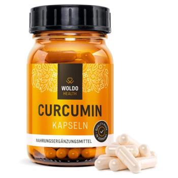 WOLDOHEALTH Kurkumín s piperínom 120 kapsúl