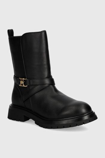 Detské topánky Tommy Hilfiger čierna farba, T3A5-33574