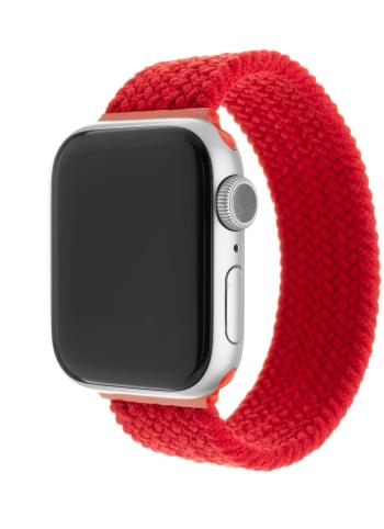 Szíj FIXED Elastic Nylon Strap Apple Watch 42 / 44 / 45 / Ultra 49mm méret  S - piros