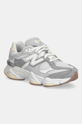 Detské semišové tenisky New Balance 9060 šedá farba, GC9060AB