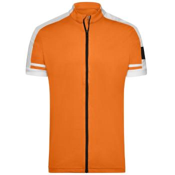 James & Nicholson Pánsky cyklistický dres JN454 - Oranžová | XL