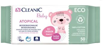 Popsitörlő CLEANIC Baby Atopical EKO 50 db