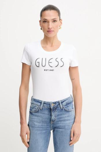 Tričko Guess dámske, biela farba, W5YI05 J1314