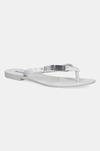 Šľapky Melissa MELISSA HARMONIC M CHIC AD dámske, biela farba, na plochom podpätku, M 35906.BB093