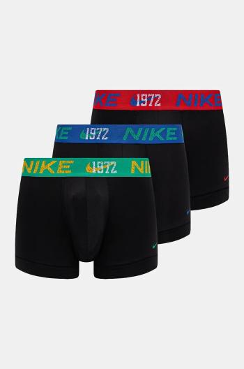 Boxerky Nike 3-pak pánske, čierna farba, 0000KE1156