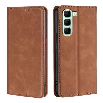 MAGNETIC Zaklápací kryt pre Infinix Hot 50 5G svetlohnedý
