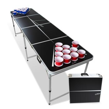 BeerCup Backspin Beer Pong, súprava, stolík, lines, rukoväte, držiaky na loptičky, 6 loptičiek