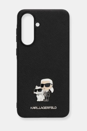 Puzdro na mobil Karl Lagerfeld Samsung Galaxy A56 čierna farba, KLHCSA56PSAKCMPK