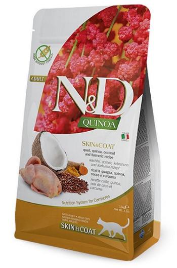 Farmina N&D cat QUINOA (GF) adult, skin & coat, quail & coconut granule pre mačky 1,5kg