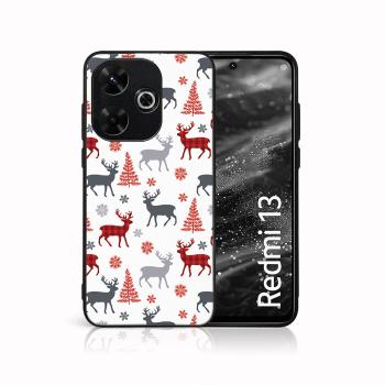 MY ART Kryt s vianočným dizajnom Xiaomi Redmi 13 DEER (068)