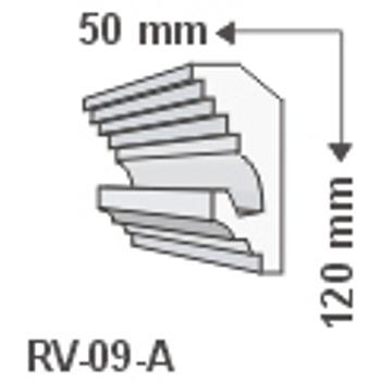 RV-09/A , Rejtett világítás díszléc , holker , 1.25 m/db