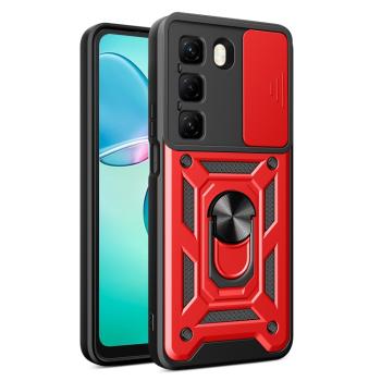 RING CAMERA Kryt s držiakom pre Infinix Hot 50 / Hot 50 5G červený