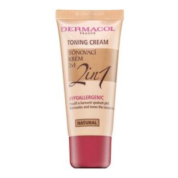 Dermacol Toning Cream 2in1 tónujúce a hydratačné emulzie pre zjednotenie farebného tónu pleti Natural 30 ml