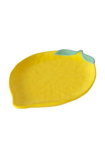 Servírovací tanier Boltze Zitronella 27 x 20 cm žltá farba