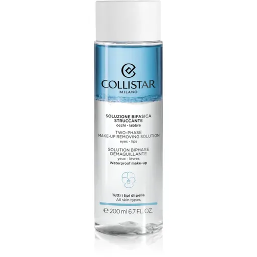 Collistar Cleansers Two-phase Make-up Removing Solution Eyes-Lips dvojfázový odličovač vodeodolného make-upu na oči a pery 200 ml