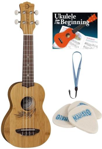 Luna UKE-BAMBOO-S SET Natural Sopránové ukulele