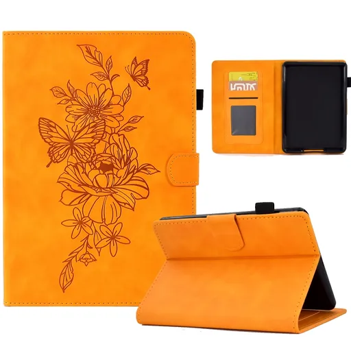ART FLOWER Zaklápacie puzdro Amazon Kindle 11. generácia 2022 / 2024 žlté