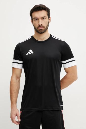 Tréningové tričko adidas Performance Squad 25 čierna farba, s nášivkou, JG5832