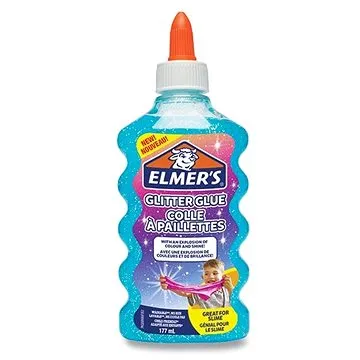 Lepidlo Elmers Glitter Glue 177 ml, modré (3026980772529)