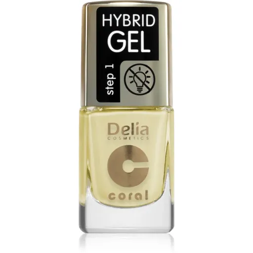 Delia Cosmetics Coral Nail Enamel Hybrid Gel gélový lak na nechty odtieň 137 11 ml