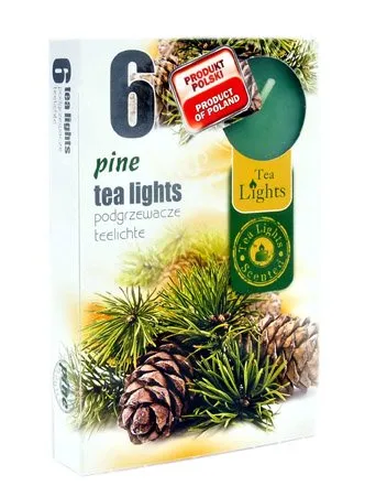 ADMIT - Sviečky čajové 6ks borovica
