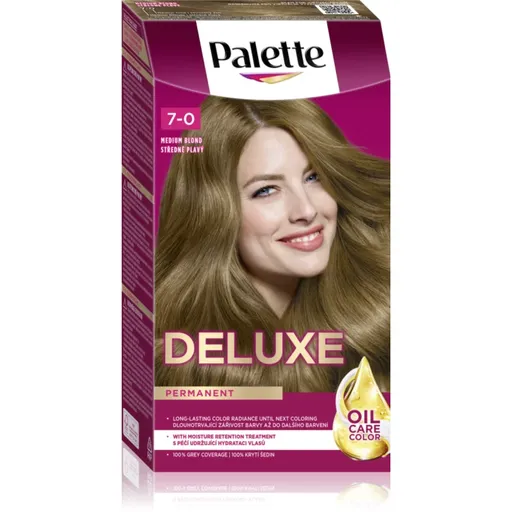 Schwarzkopf Palette Deluxe permanentná farba na vlasy odtieň 7-0 (400) Medium Blonde 1 ks