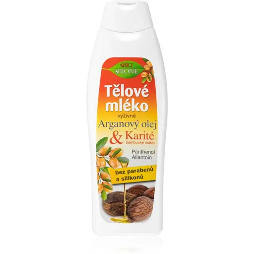 Bione Cosmetics Argan Oil + Karité výživné telové mlieko 500 ml