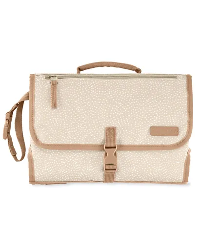 SKIP HOP Podložka prebaľovacia cestovná 2v1 Pronto Beige swirl dot