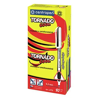 Centropen, súprava Tornado 4775, modrý, 10ks, 0.3mm, zmizíkovateľný, COOL