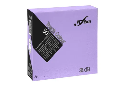 Obrúsky papierové INFIBRA 2vrs. 33x33cm levanduľa 50ks