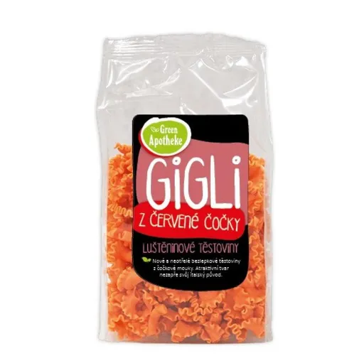 GREEN APOTHEKE Gigli z červenej šošovice 250 g