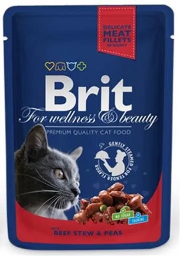 BRIT Premium cat Kapsička Adult Beef Stew