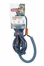 Vodítko pre psov BIVOUAK okrúhle, silikónové 6mm/5m modré Zolux